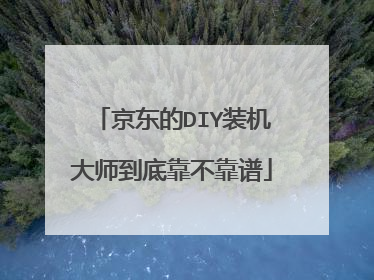 京东的DIY装机大师到底靠不靠谱
