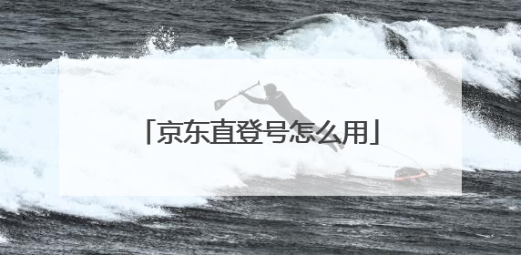 京东直登号怎么用