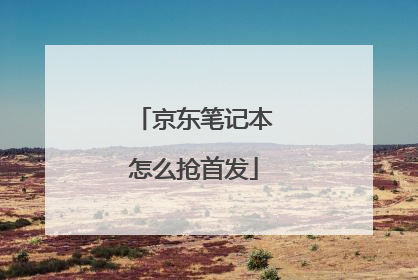 京东笔记本怎么抢首发
