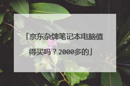 京东杂牌笔记本电脑值得买吗?2000多的