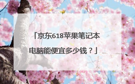 京东618苹果笔记本电脑能便宜多少钱?