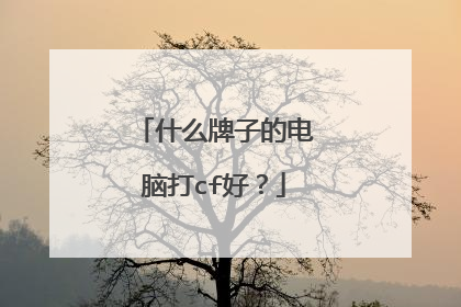 什么牌子的电脑打cf好?