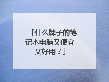 什么牌子的笔记本电脑又便宜又好用？