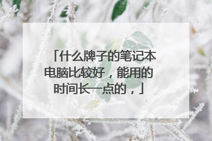 什么牌子的笔记本电脑比较好,能用的时间长一点的,