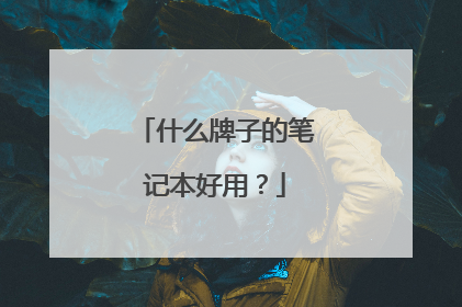 什么牌子的笔记本好用?