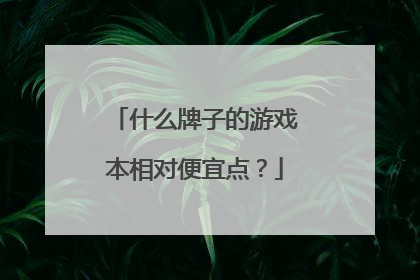 什么牌子的游戏本相对便宜点?