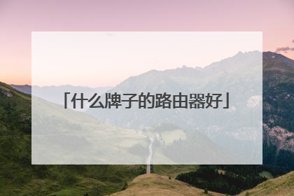 什么牌子的路由器好