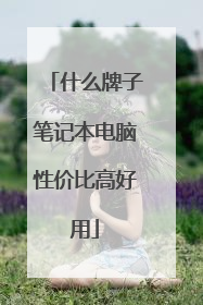 什么牌子笔记本电脑性价比高好用