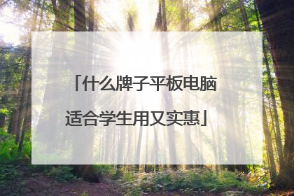 什么牌子平板电脑适合学生用又实惠