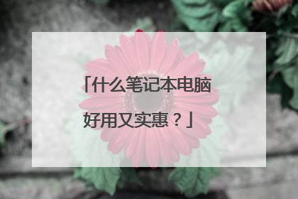 什么笔记本电脑好用又实惠?