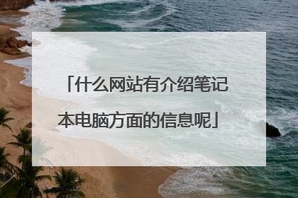 什么网站有介绍笔记本电脑方面的信息呢