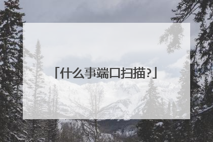 什么事端口扫描?