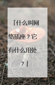 什么叫网络插座？它有什么用处？