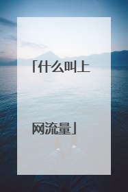 什么叫上网流量