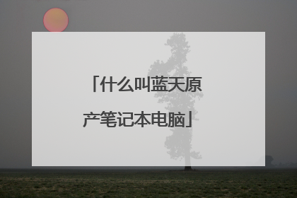 什么叫蓝天原产笔记本电脑