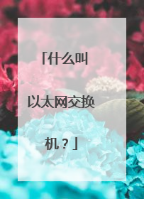 什么叫 以太网交换机?