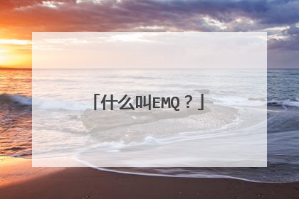 什么叫EMQ？
