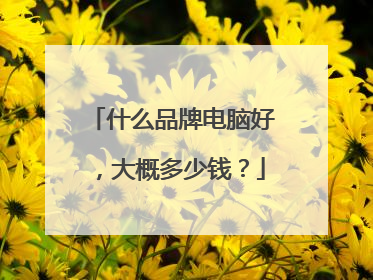 什么品牌电脑好,大概多少钱?