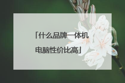 什么品牌一体机电脑性价比高