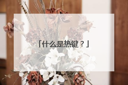 什么是热键?