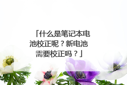 什么是笔记本电池校正呢？新电池需要校正吗？