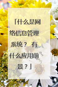 什么是网络信息管理系统? 有什么应用前景?