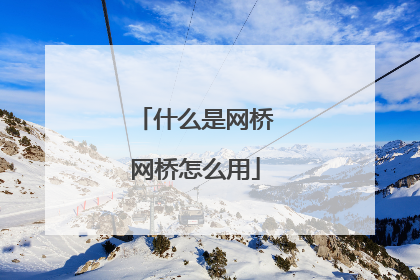 什么是网桥网桥怎么用