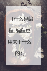 什么是编程,编程是用来干什么的?