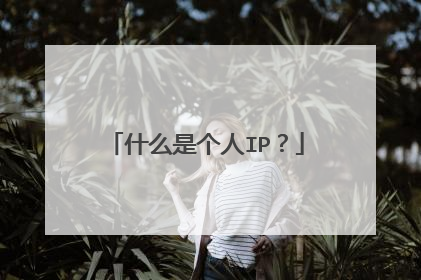 什么是个人IP？