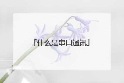 什么是串口通讯