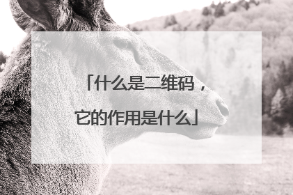 什么是二维码,它的作用是什么