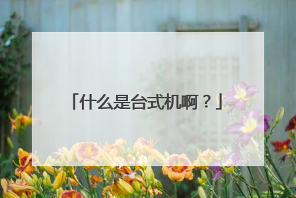 什么是台式机啊?