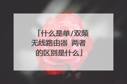 什么是单/双频无线路由器 两者的区别是什么