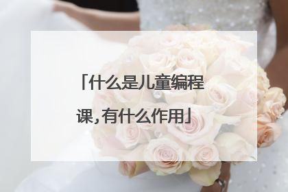 什么是儿童编程课,有什么作用