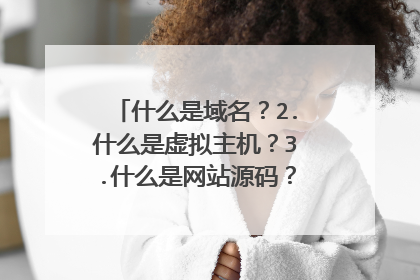 什么是域名?2.什么是虚拟主机?3.什么是网站源码?4.什么是ftp