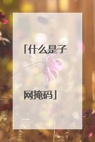 什么是子网掩码