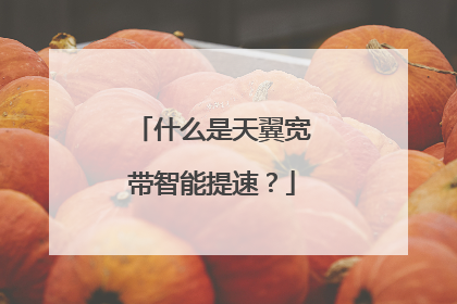 什么是天翼宽带智能提速？