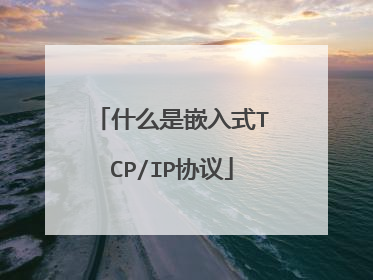 什么是嵌入式TCP/IP协议