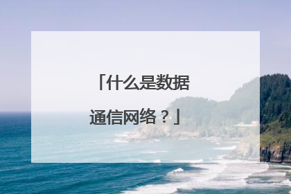 什么是数据通信网络？