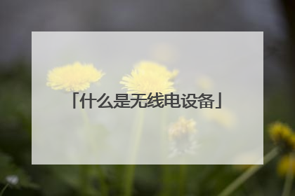 什么是无线电设备