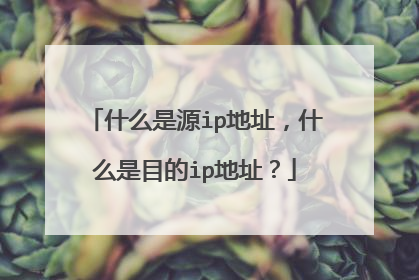 什么是源ip地址,什么是目的ip地址?