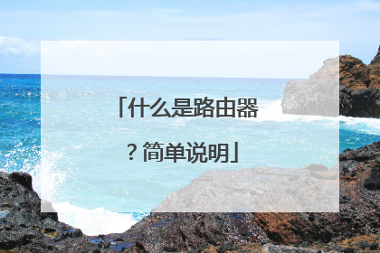 什么是路由器？简单说明