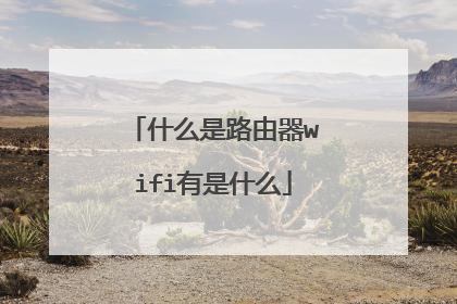 什么是路由器wifi有是什么