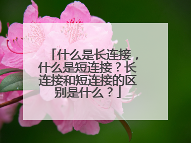 什么是长连接，什么是短连接？长连接和短连接的区别是什么？