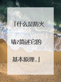 什么是防火墙?简述它的基本原理.