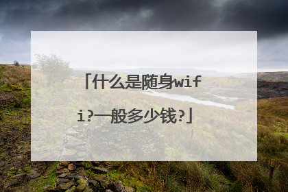 什么是随身wifi?一般多少钱?
