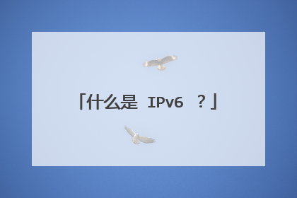 什么是 IPv6 ？