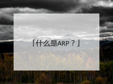 什么是ARP？