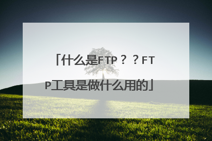 什么是FTP？？FTP工具是做什么用的