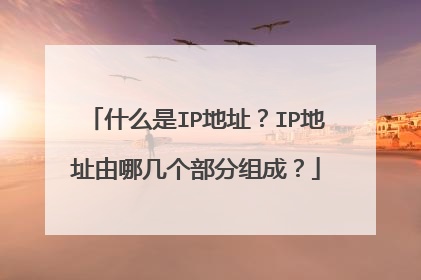 什么是IP地址？IP地址由哪几个部分组成？